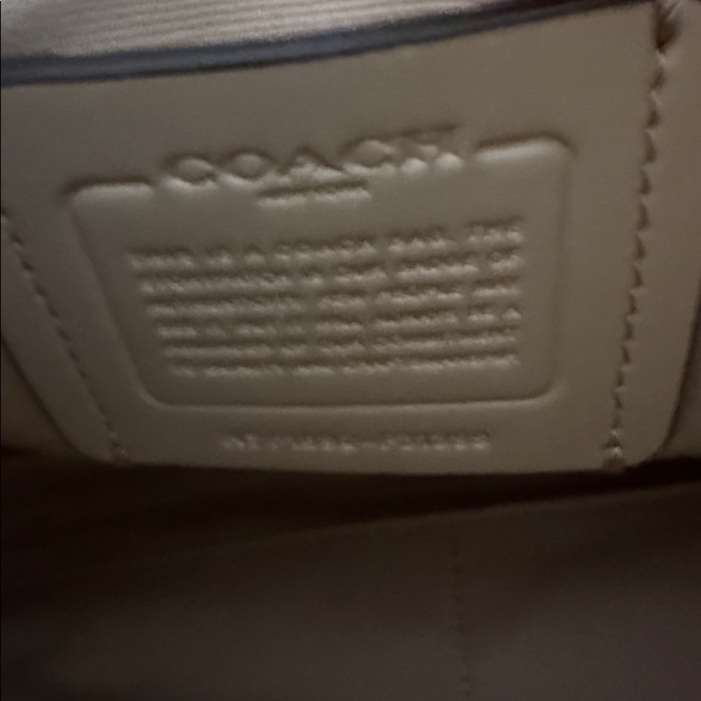 Coach Tan Leather Crossbody Bag. Pebbled leather Hobo in Beachwood - Picture 5 of 7